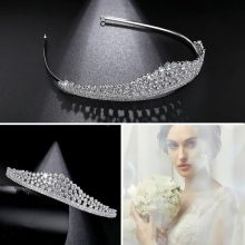 Hercegnős, cirkónia kristályos, klasszikus tiara HPB-TM-BJ1325