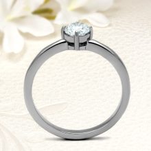 Klasszikus nemesacél köves eljegyzési gyűrű RGE-AM-SS290321CZ