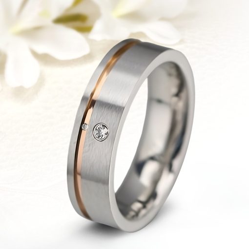 Satine Zirconia - nemesacél női köves karikagyűrű RGW-OR-SS020060CZ