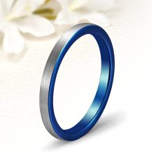 Fedra 3 - belül sötétkék tungsten karikagyűrű RGW-OY-TC001730