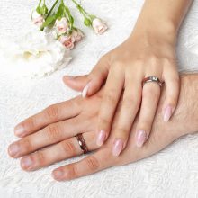 Alana Zirconia - koa fa berakásos tungsten Női köves karikagyűrű RGW-WT-TC582060CZ