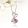Szépséges, masnis, csepp alakú csepp rózsaszín Swarovski kristályos nyaklánc SWN-XP-B071P