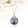 Halványszürke színű rivoli alakú Swarovski kristályos nyaklánc SWN-XP-B591GR