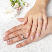 Elegáns nemesacél Férfi karikagyűrű WB-MX-N15150