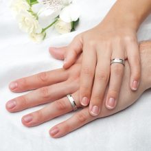 Letisztult, modern nemesacél Női köves karikagyűrű WB-MX-N50650CZ