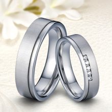 Letisztult, modern nemesacél Női köves karikagyűrű WB-MX-N50650CZ