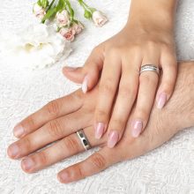 Modern stílusú nemesacél Női köves karikagyűrű WB-MX-N50960CZ