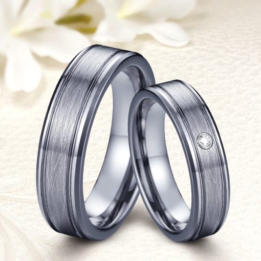 Modern szálcsiszolt Férfi tungsten karikagyűrű WB-MX-V70760