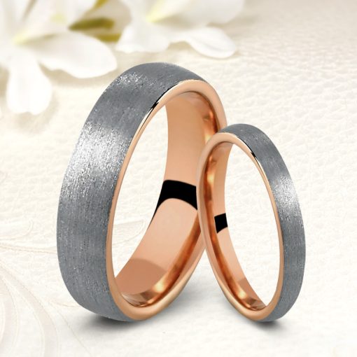 Carina 3 - 3mm széles csillámos tungsten karikagyűrű WB-WT-V0030GB