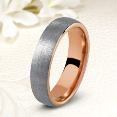   Carina 6 - 6mm széles csillámos tungsten karikagyűrű WB-WT-V0060GB