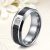Negra 8 Zirconia - karbonbetétes tungsten Női köves karikagyűrű WB-WT-V12280CZ
