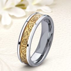   Erin Gold 6 -  indamintás tungsten karikagyűrű WB-WT-V12360