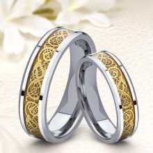 Erin Gold 6 -  indamintás tungsten karikagyűrű WB-WT-V12360