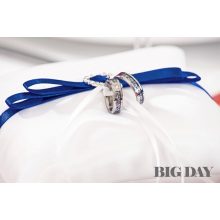 Erin Blue Zirconia 6 -  kék indamintás tungsten Női köves karikagyűrű WB-WT-V85960CZ