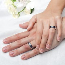 Erin Blue Zirconia 6 -  kék indamintás tungsten Női köves karikagyűrű WB-WT-V85960CZ